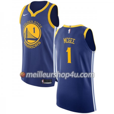 Maillot Basket Homme Golden State Warriors JaVale McGee 1 Nike 2017-18 Bleu Swingman